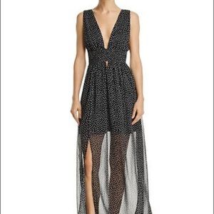 Re:Named
Star-Print Illusion-Hem Maxi Dress